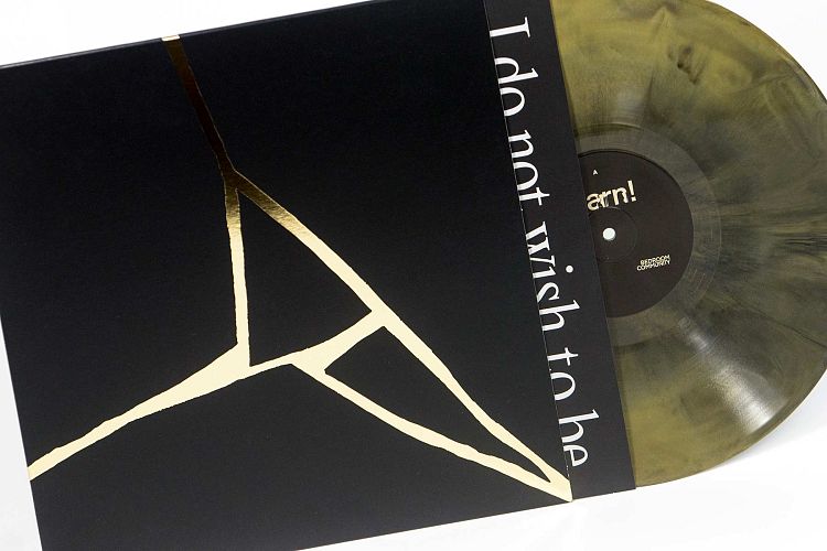 12" vinyl sleeve with gold hot foiling.