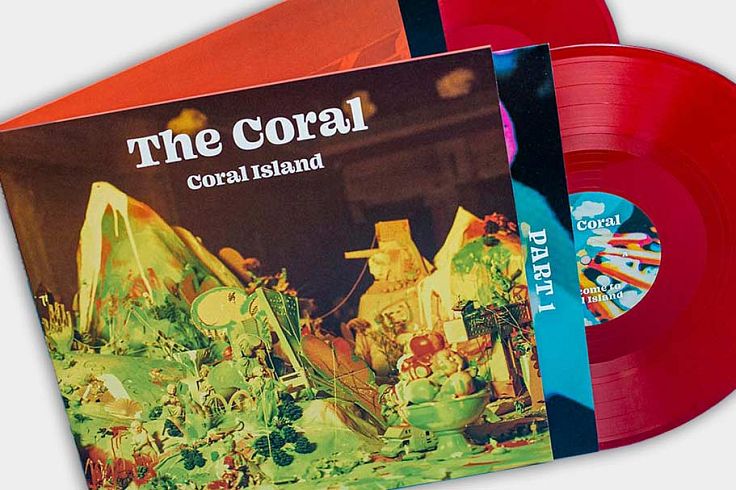 The Coral double vinyl record gatefold sleeve with printed inner sleeves