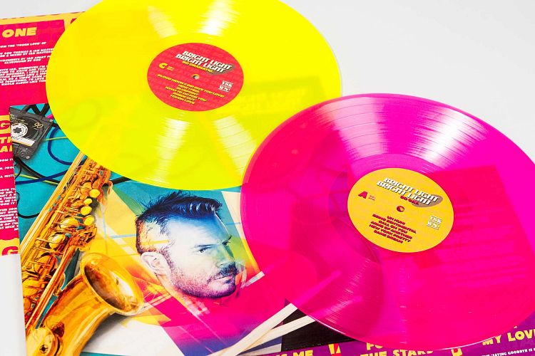 Neon colour vinyl options.