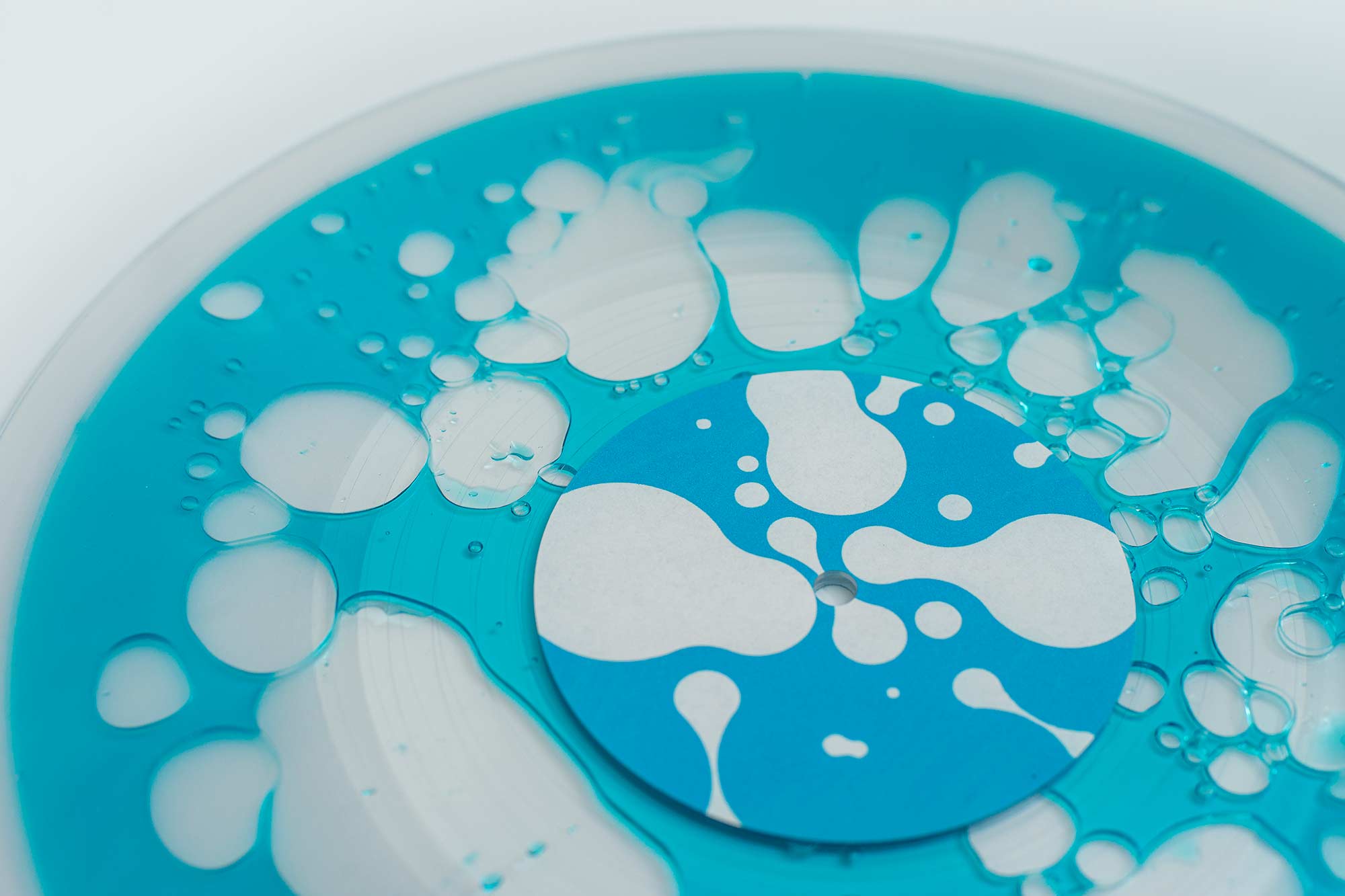 blue liquid vinyl record