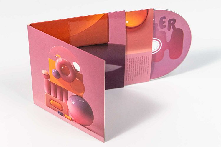 Vinyl-style CD Digisleeve with remus spine