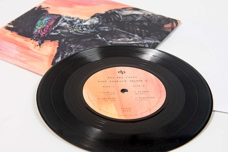 7" black vinyl in printed sleeve