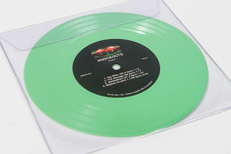 The Knockouts mint green 7" vinyl record